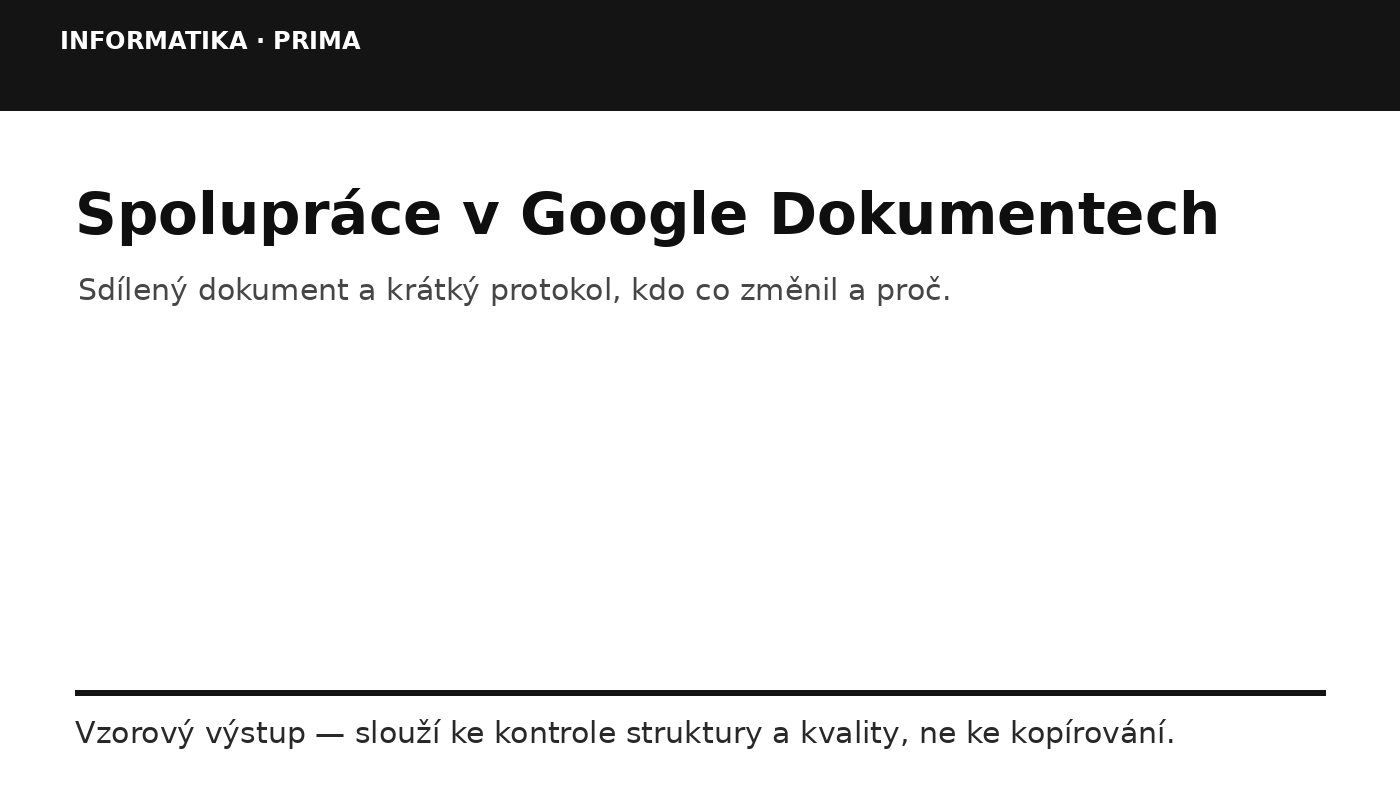 Náhled typu výsledku