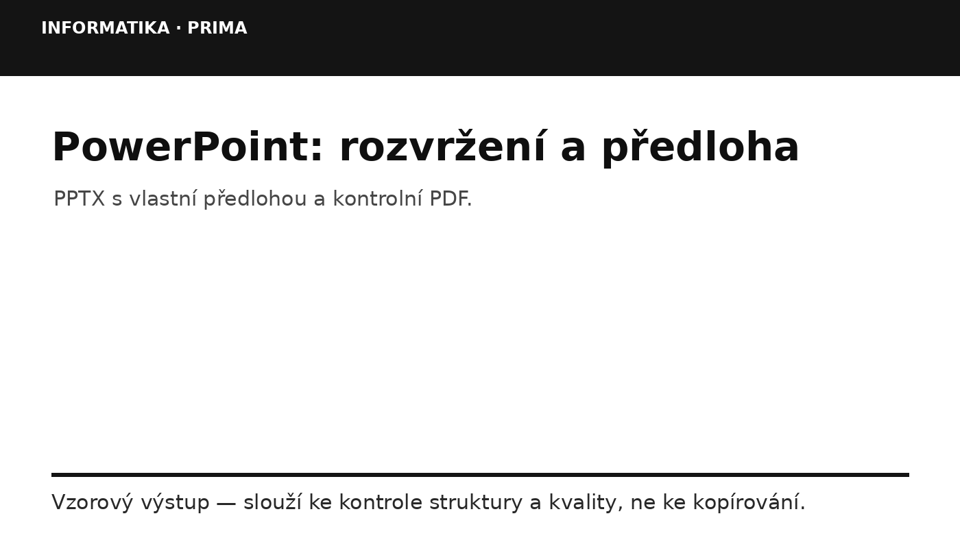 Náhled typu výsledku