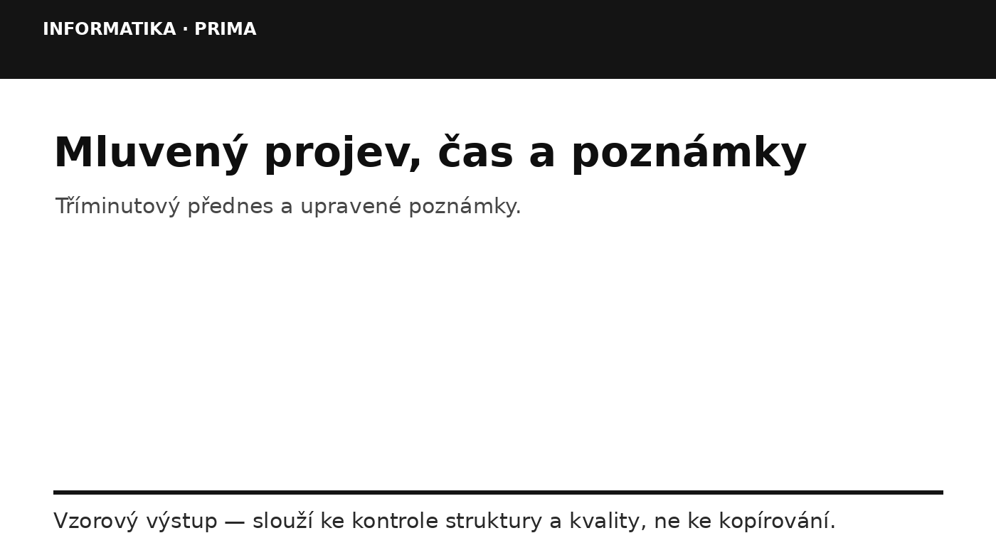 Náhled typu výsledku