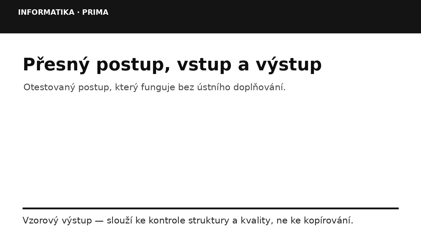Náhled typu výsledku