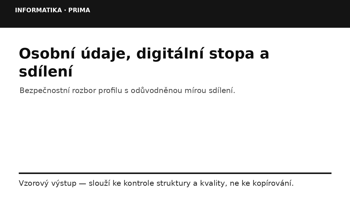 Náhled typu výsledku