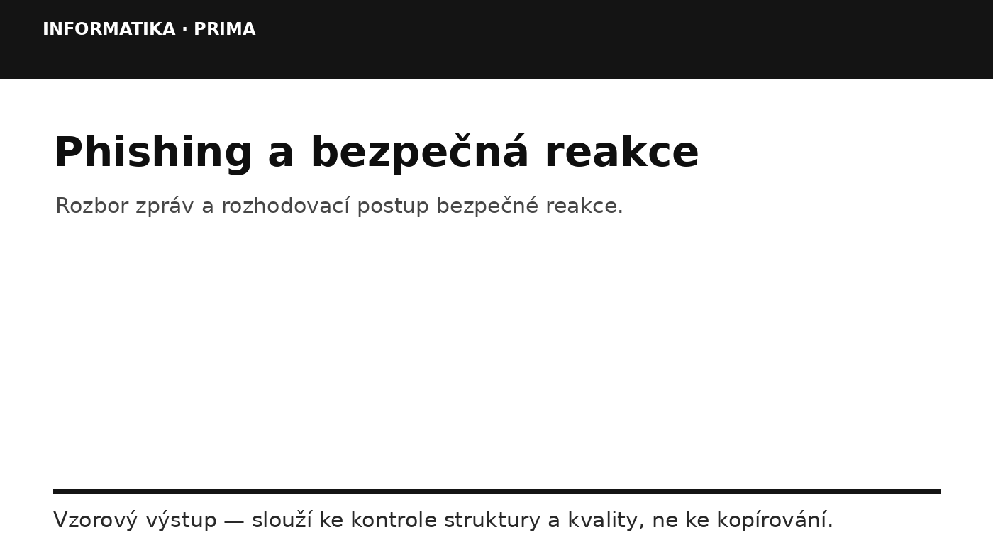 Náhled typu výsledku
