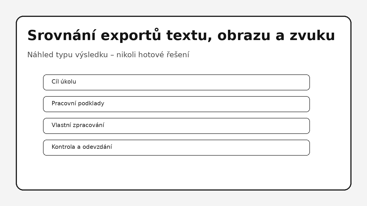Náhled typu výsledku