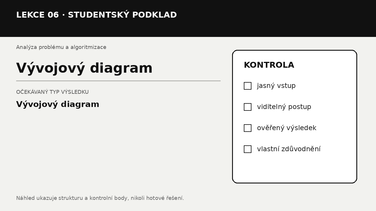 Náhled typu výsledku