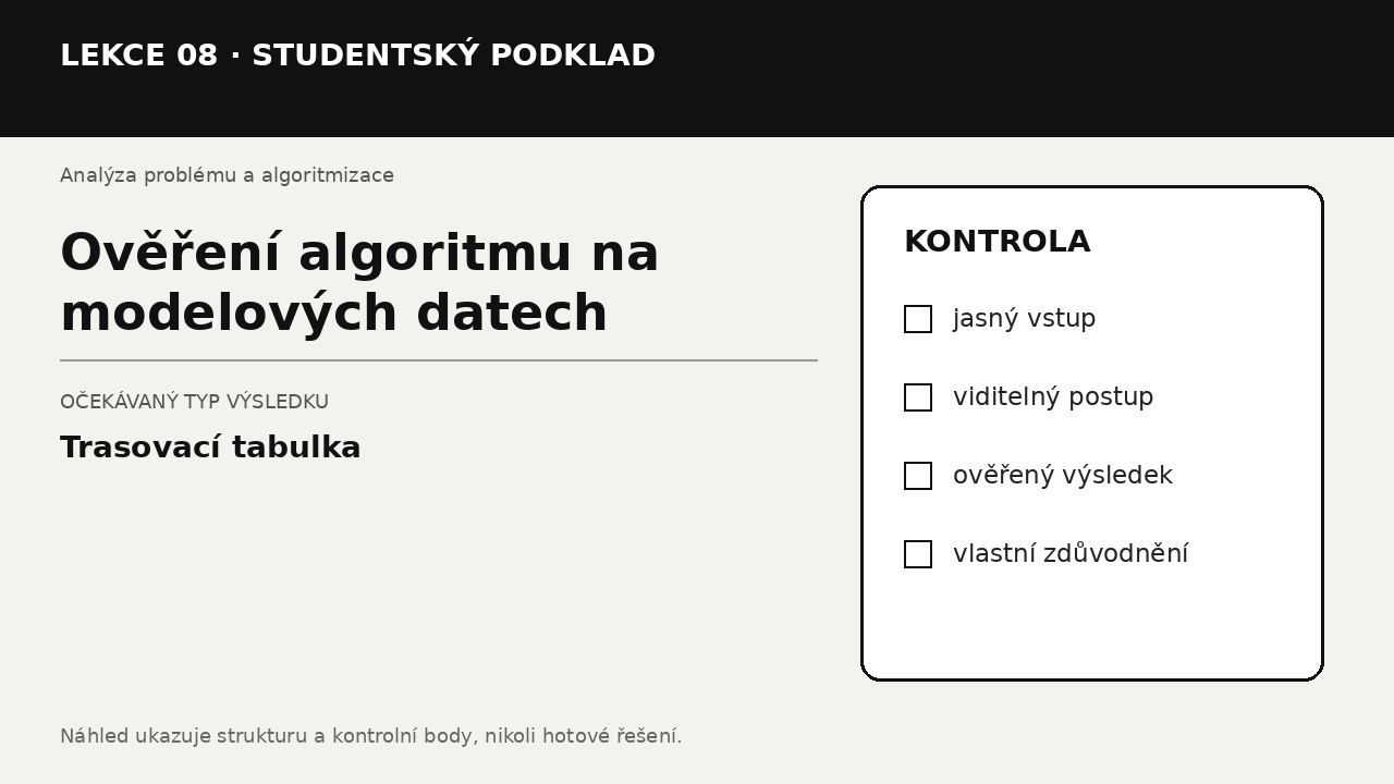 Náhled typu výsledku