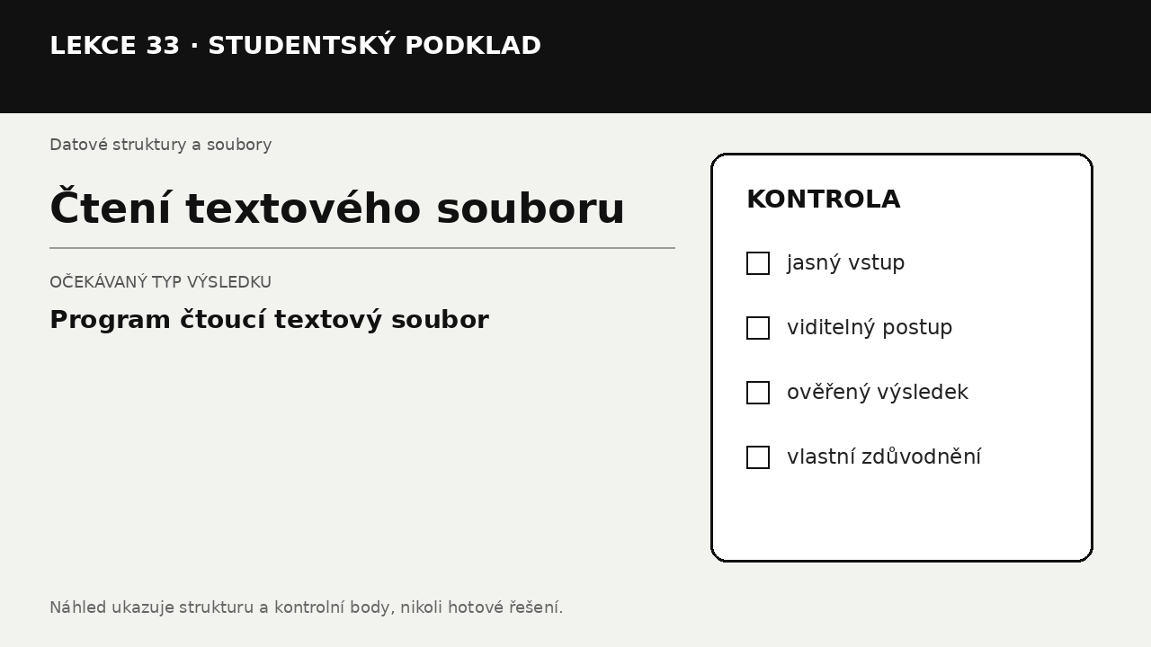 Náhled typu výsledku