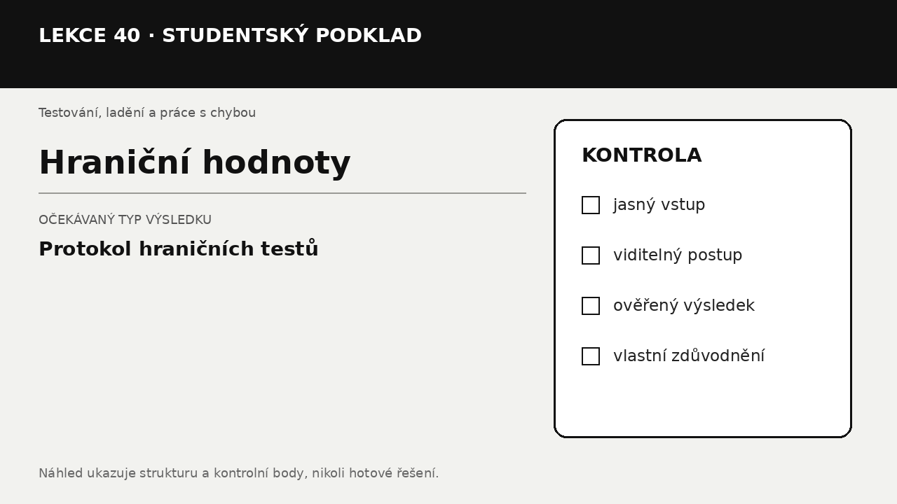 Náhled typu výsledku
