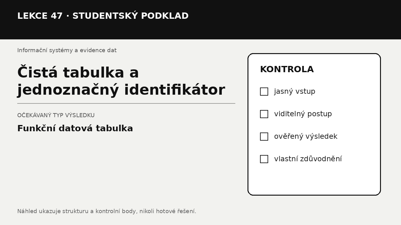 Náhled typu výsledku