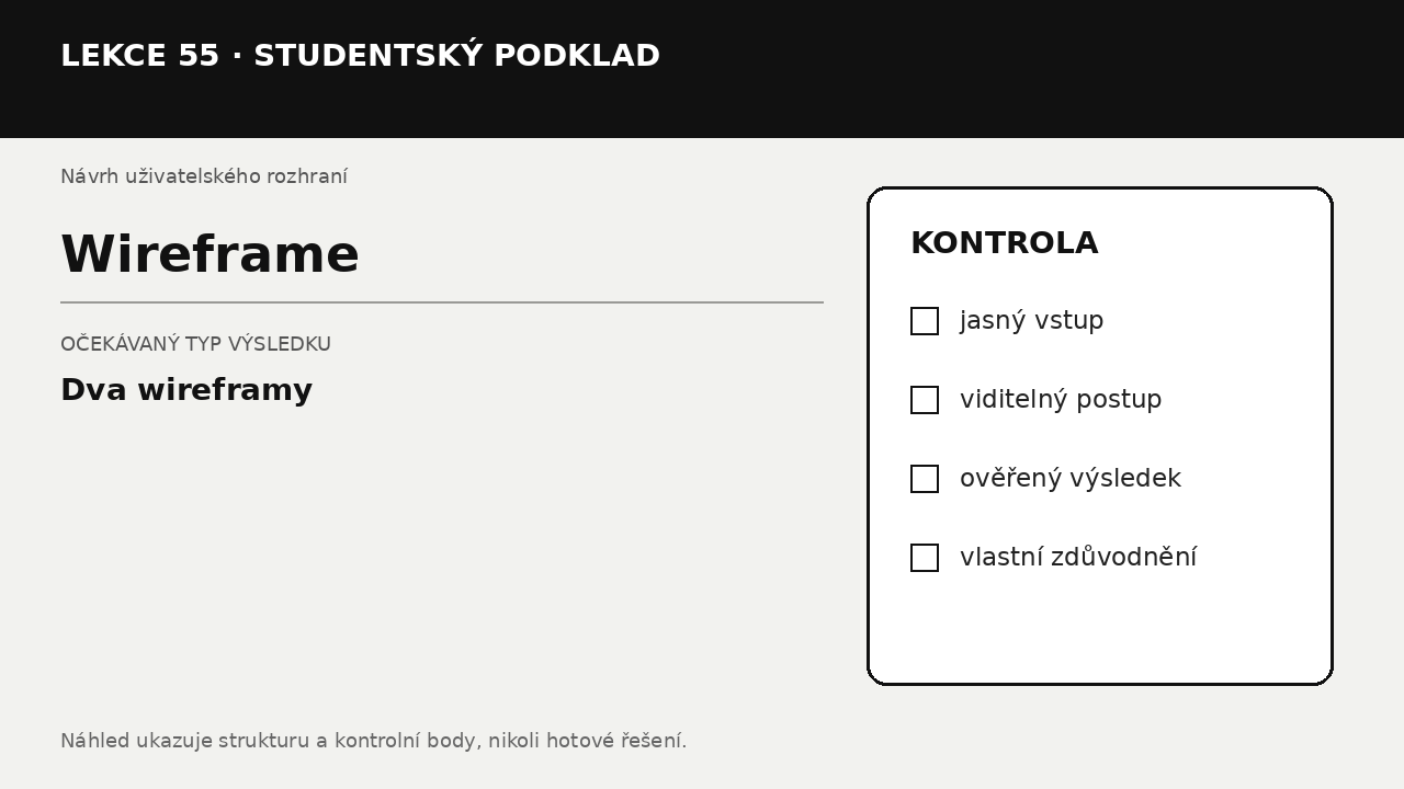 Náhled typu výsledku