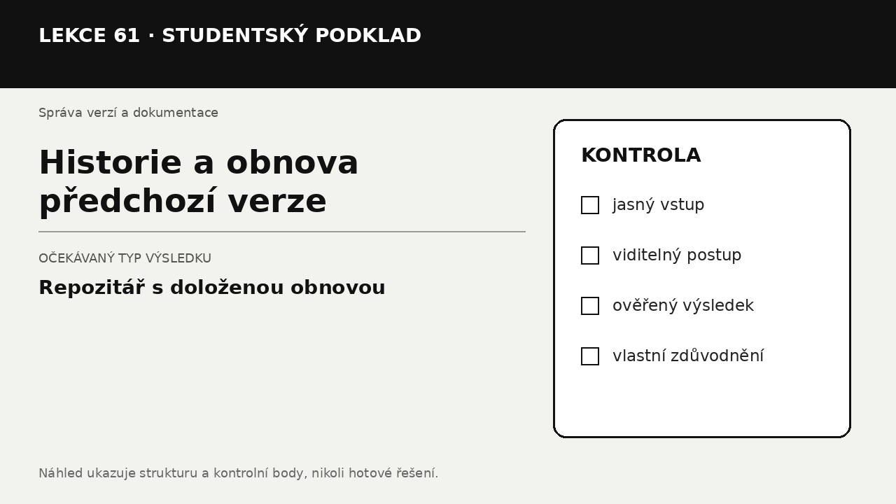 Náhled typu výsledku