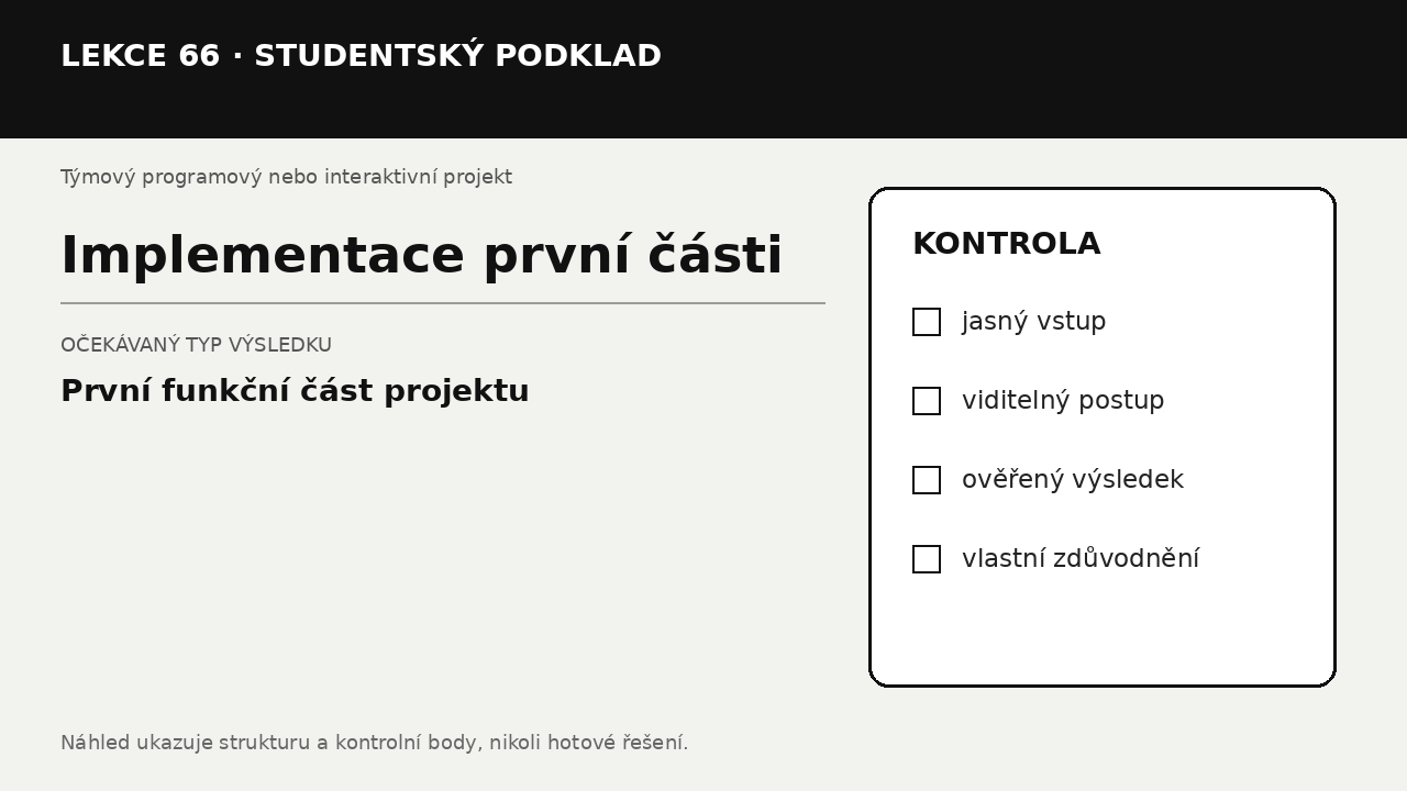 Náhled typu výsledku