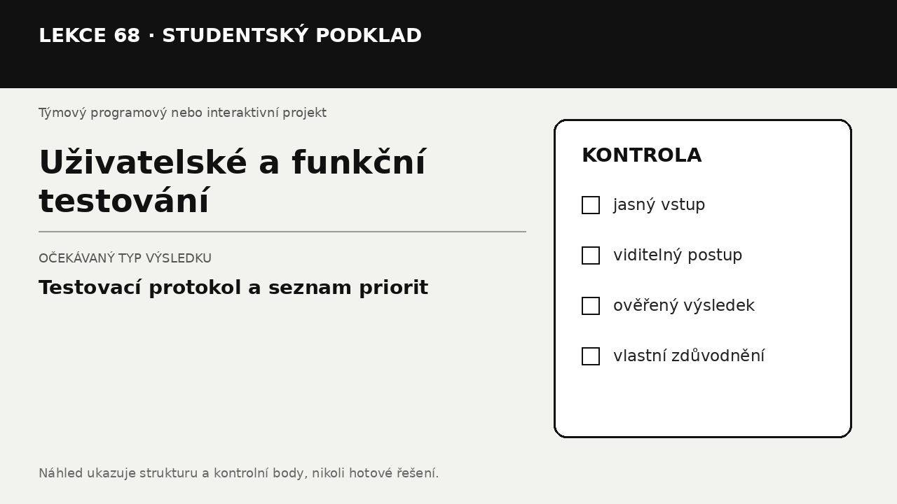 Náhled typu výsledku