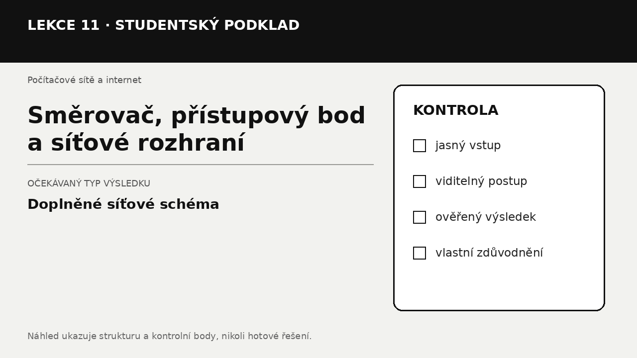 Náhled typu výsledku
