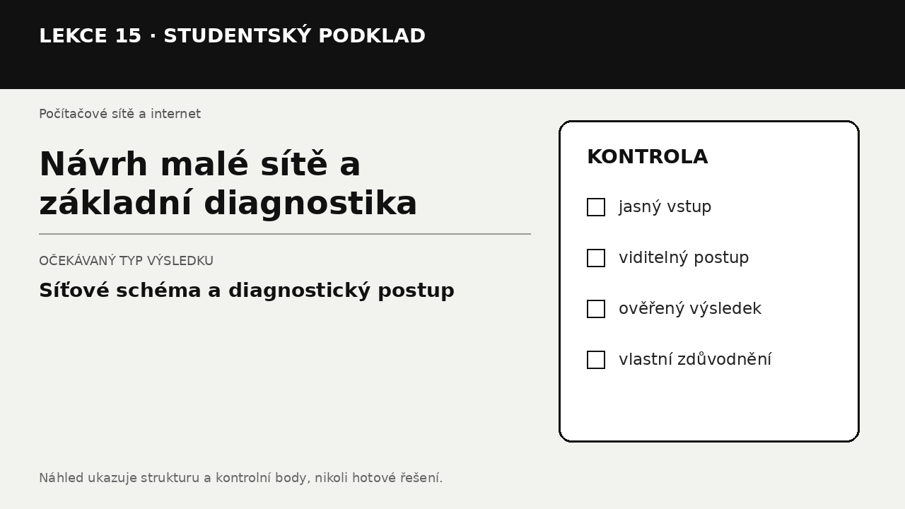 Náhled typu výsledku