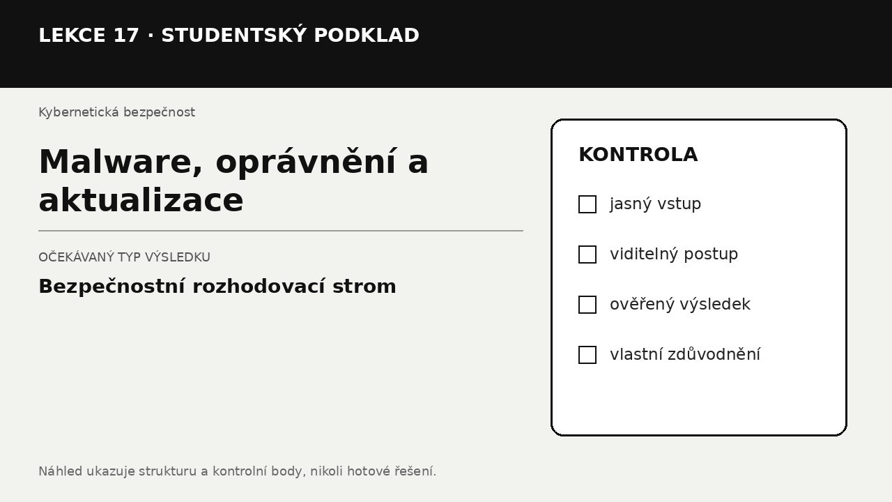 Náhled typu výsledku