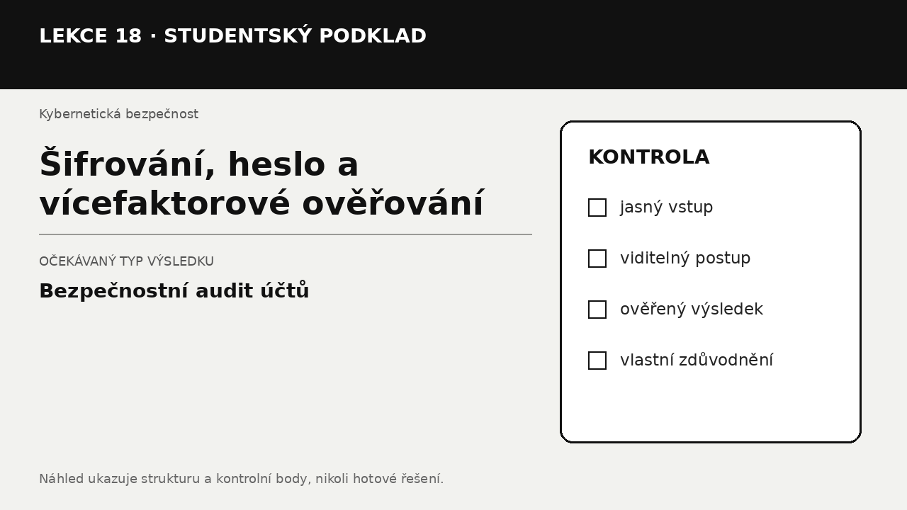 Náhled typu výsledku