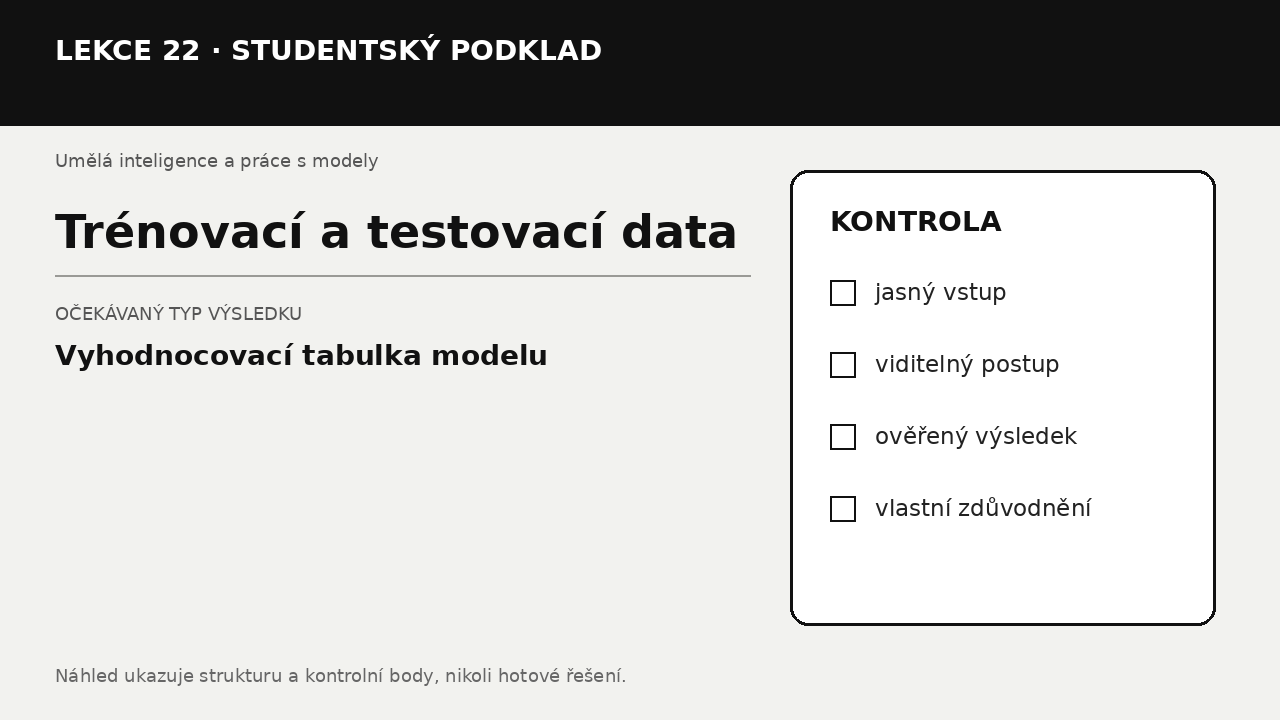Náhled typu výsledku