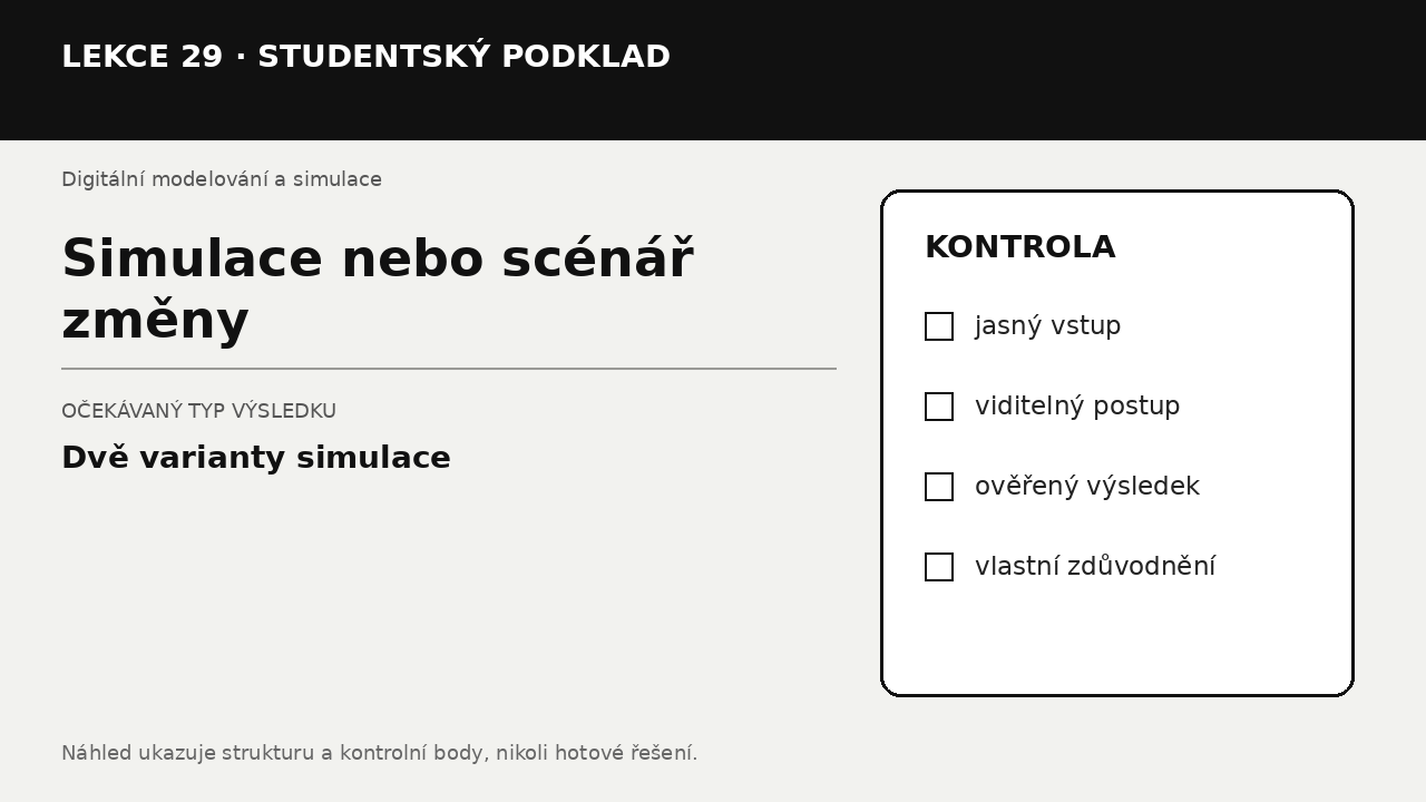 Náhled typu výsledku