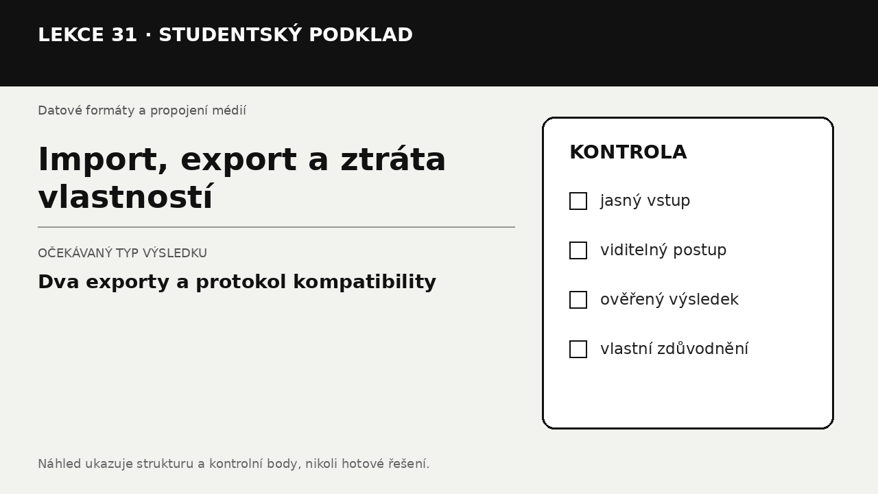 Náhled typu výsledku