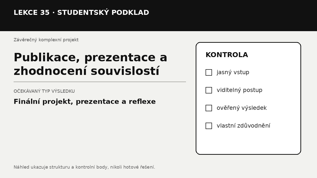 Náhled typu výsledku