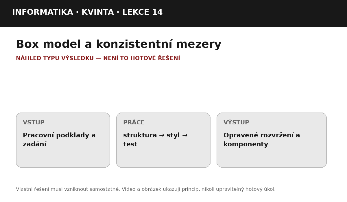 Náhled typu výsledku