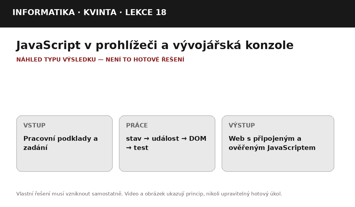 Náhled typu výsledku