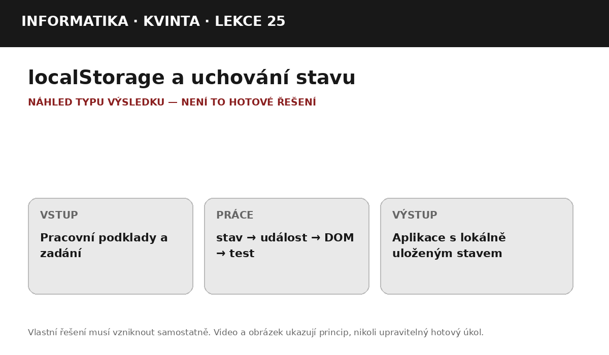 Náhled typu výsledku