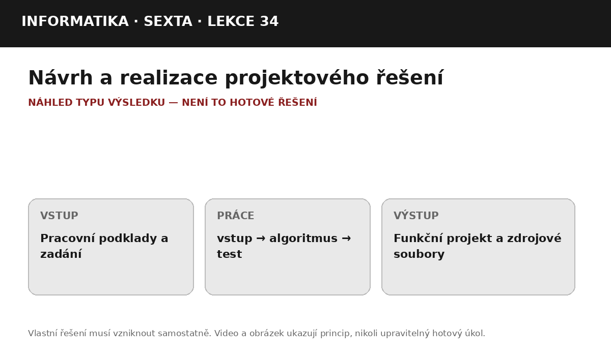 Náhled typu výsledku