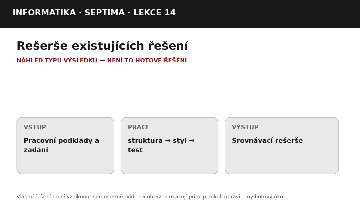 Náhled typu výsledku