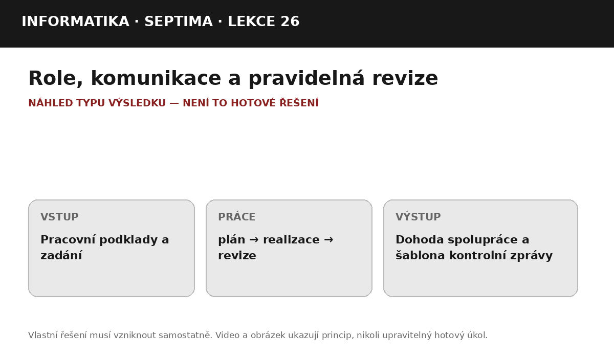 Náhled typu výsledku