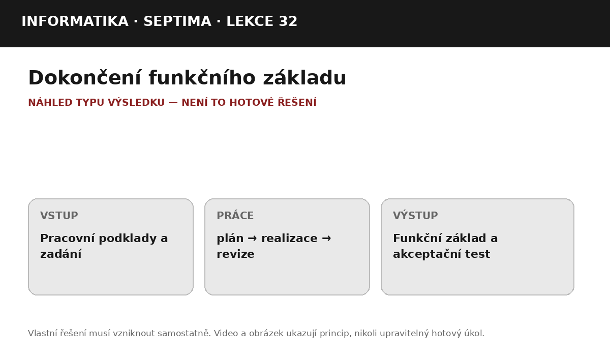 Náhled typu výsledku