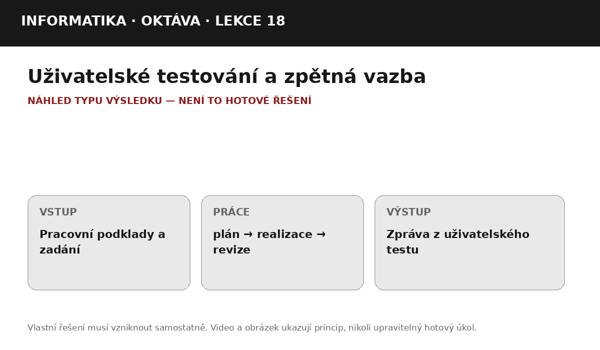 Náhled typu výsledku
