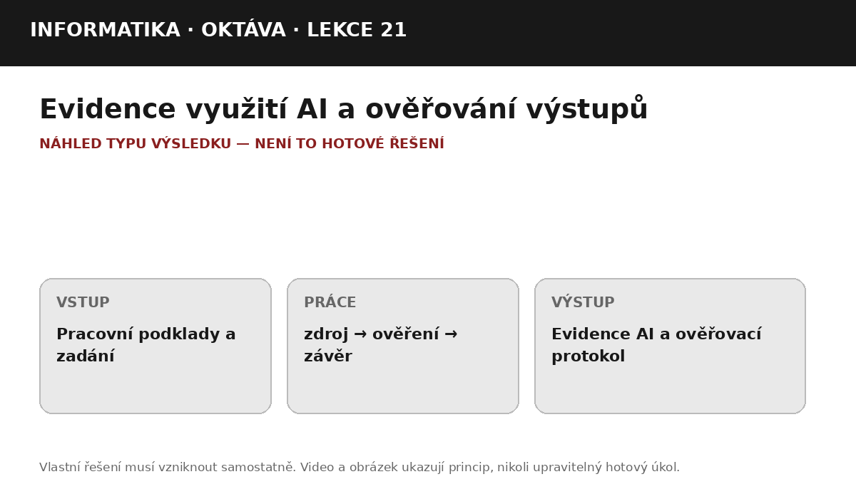 Náhled typu výsledku