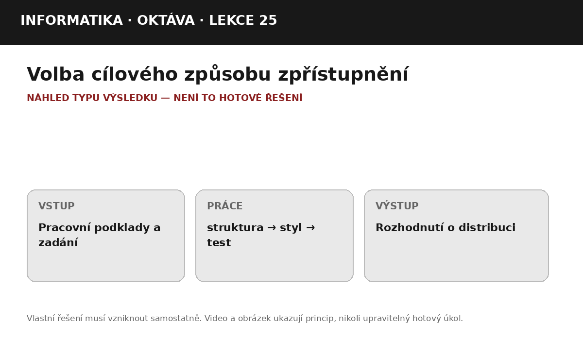 Náhled typu výsledku